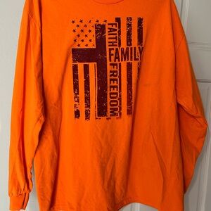 Gildan Men’s Orange Long Sleeve Shirt